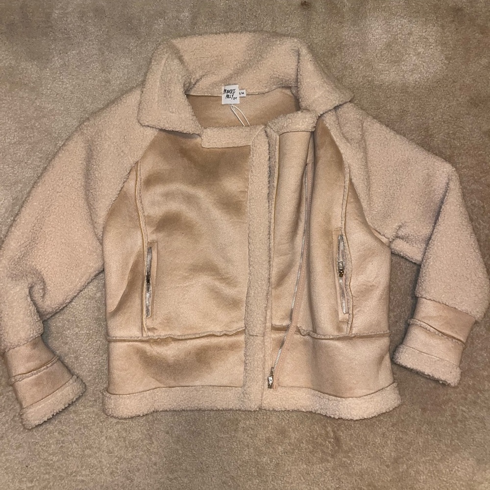Princess Polly Beige Teddy Jacket